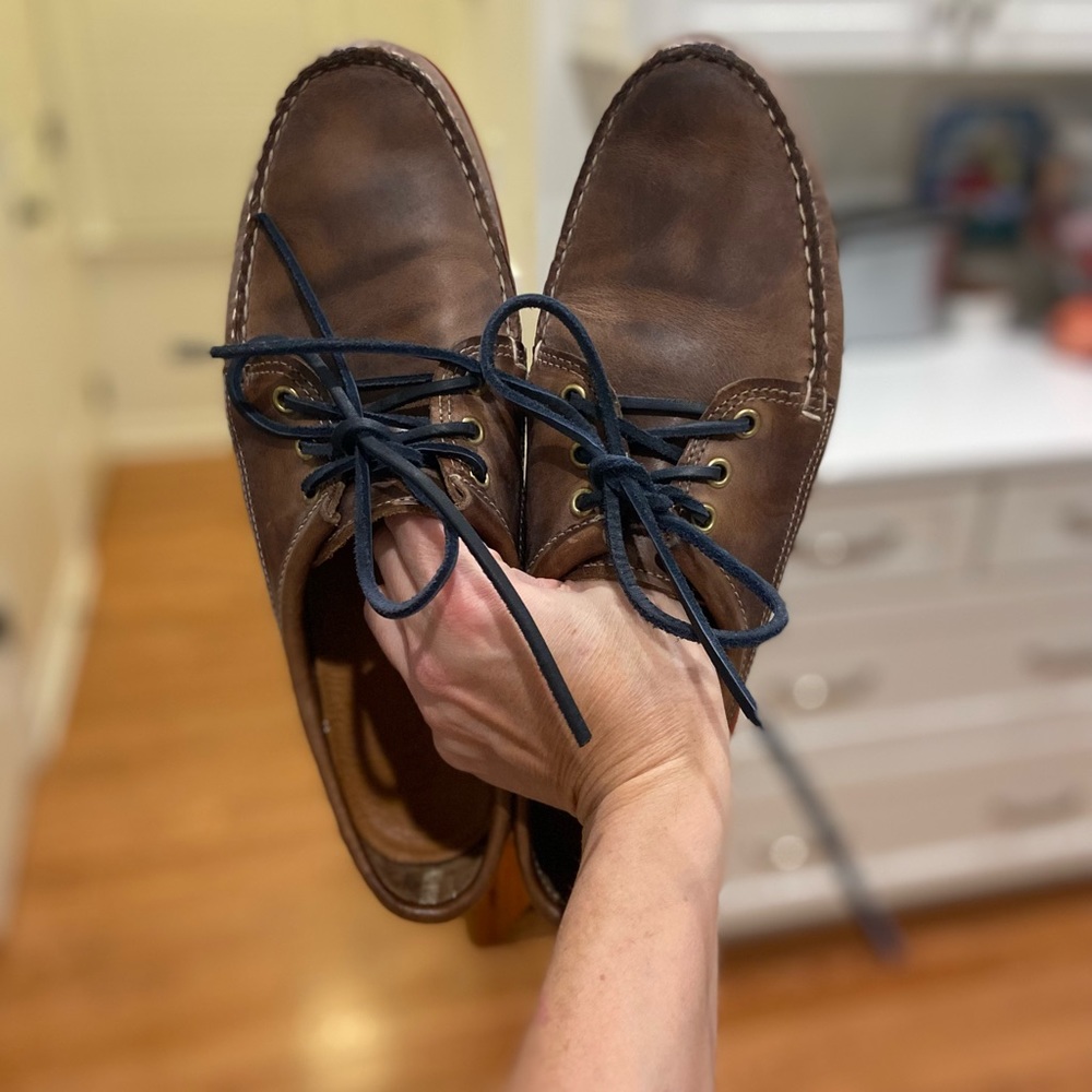 Quoddy Blucher with Camp Sole Leather Men’s Shoe Size 10 EE
